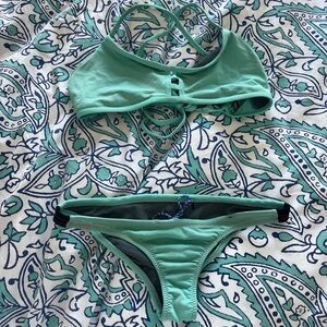 Jolyn Teal Bikini Training Top